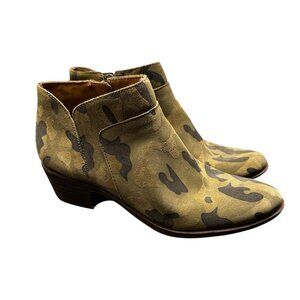 Lucky Brand LK-Brintly2 Camo Suede Ankle Boots | Size 8 M